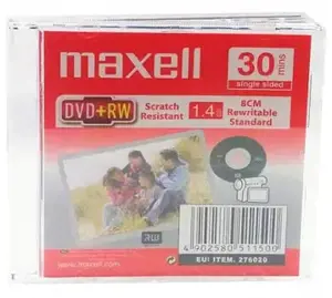 Maxell DVD+RW 1.4GB 4x 30min Slim
