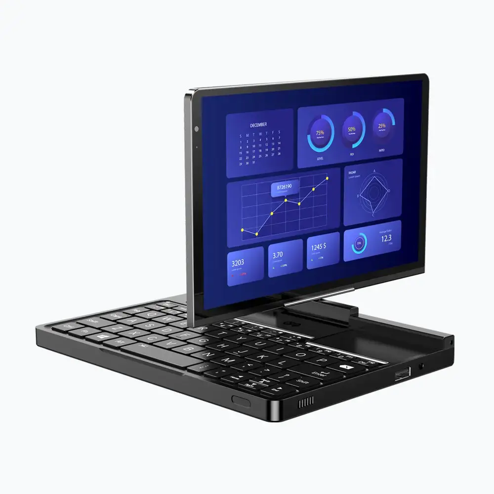 GPD Pocket 4 Ryzen 7 8840U/8" WQXGA (2560x1600) Touchscreen 144Hz IPS/x360/LAN/16GB/SSD 1TB/BT/BLKB/FPR/x360/Radeon 780M 3GB/Win 11 Graphite