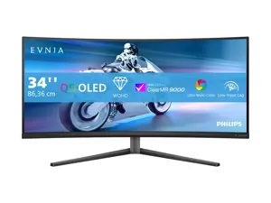PHILIPS 34M2C6500/00 QD OLED Gaming Monitor 34" 3440x1440/21:9/0.03ms/HDMI DisplayPort USB Headphon…