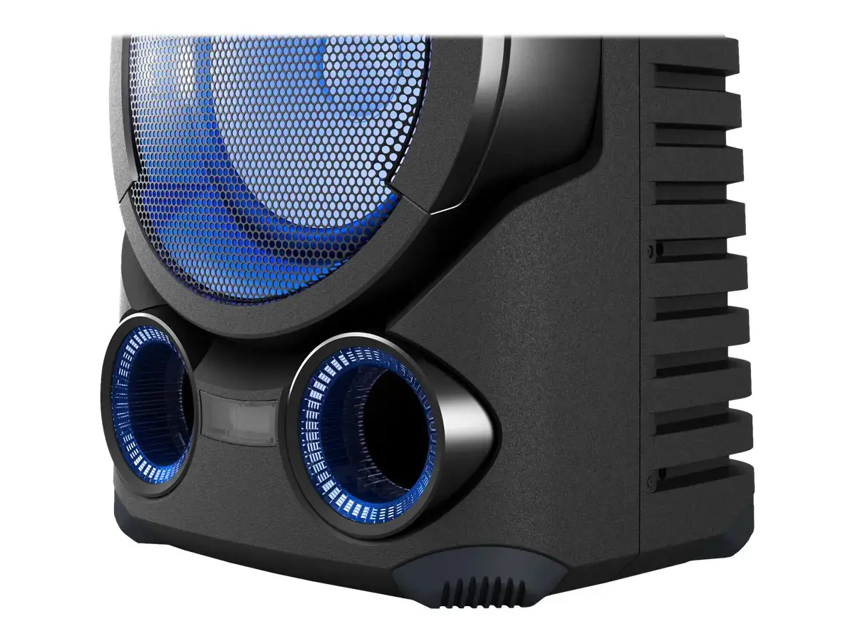 "Sony" didelės galios garso sistema MHC-V73D USB prievadas, FM radijas, NFC, "Bluetooth