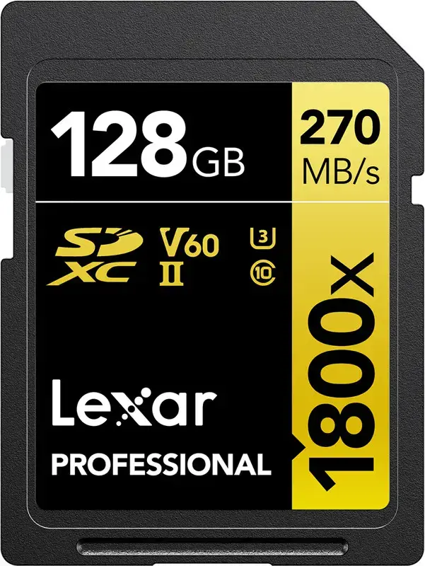 "Lexar" atminties kortelė SDXC 128GB Professional 1800x UHS-II U3 V60