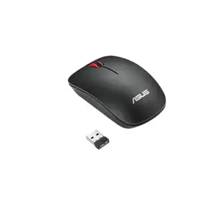 ASUS WT300 RF PELĖ/BK-RD, dvipusė, optinė, RF belaidė, 1600 DPI, juoda, raudona