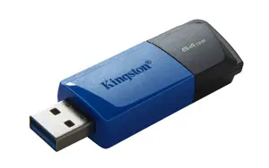 KINGSTON 64GB USB 3.2 Gen 1 DataTraveler Exodia M juoda + mėlyna 2 vnt.