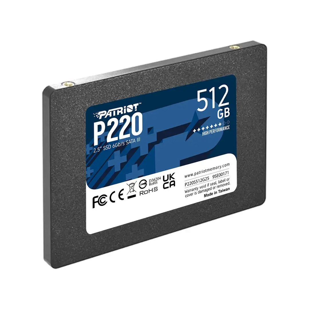 SSD diskas PATRIOT MEMORY P220S512G25 512 GB, 2.5", Serial ATA III