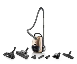 AAAA klasių dulkių siurblys su maišeliais ETA351990000 Avanto Animal, aukso spalvos