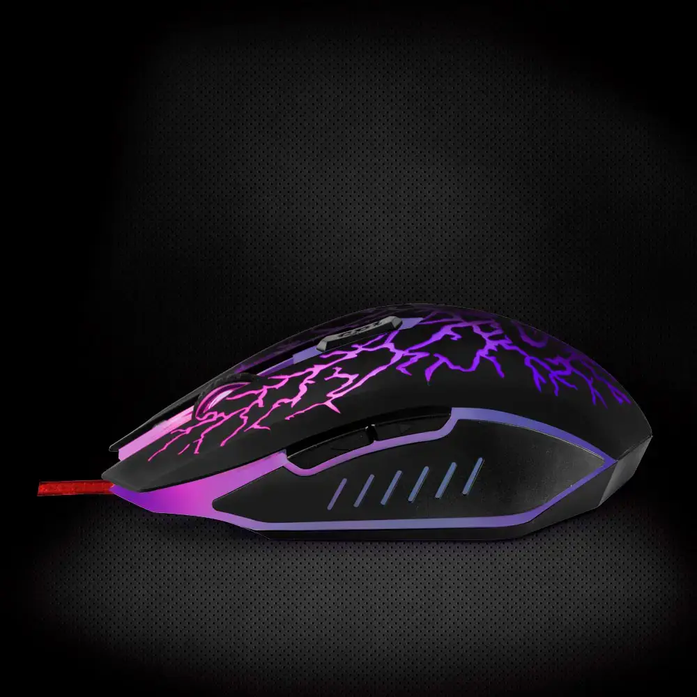 ESPERANZA EGM211R - 5901299925560 MX211 LIGHTINING LAIDINĖ 6D ŽAIDIMŲ OPTINĖ PELĖ USB MX211-RED
