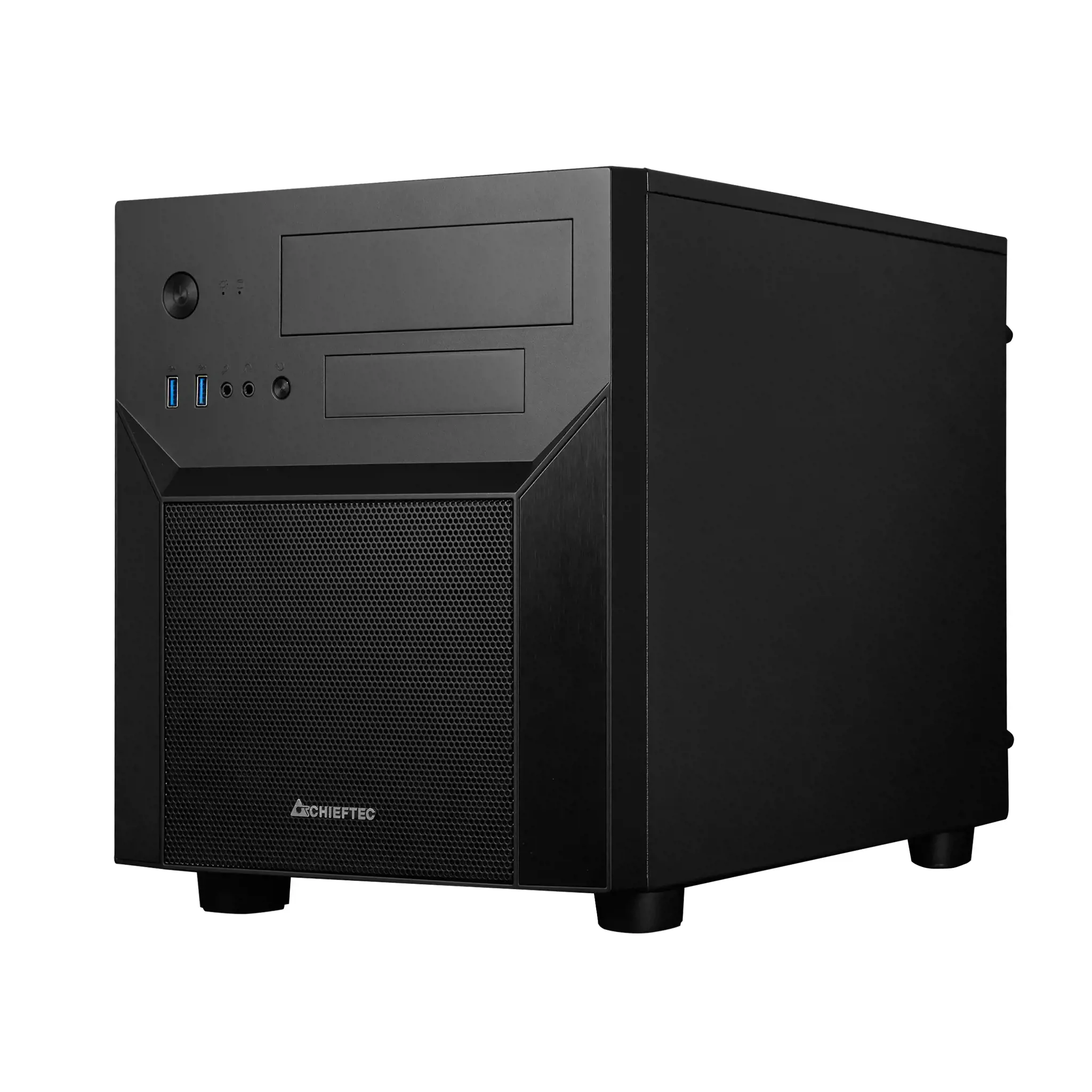Chieftec CI-02B-OP, Cube, PC, Black, micro ATX, Mini-ITX, SPCC, Home/Office