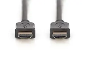 ASSMANN HDMI didelės spartos A tipo M/M 10,0 m ilgio jungiamasis kabelis su eternetu Full HD 60p aukso spalvos bl