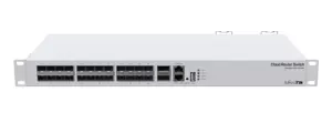 MIKROTIK MT CRS326-24S+2Q+RM MikroTik CRS326-24S+2Q+RM MikroTik CRS326-24S+2Q+RM L5 24x SFP+ prievadai, 2x 40Gb/s QSFP+, 1U Rack montavimas