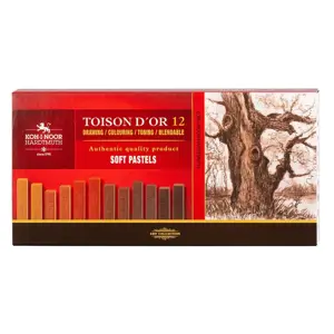Sausų pastelių rinkinys 12vnt rudų atsp.8592B