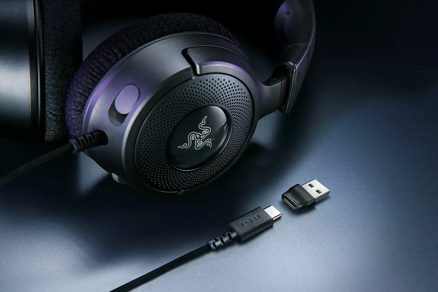 Razer Kraken V4 X Laidinės žaidimų ausinės, Juoda
