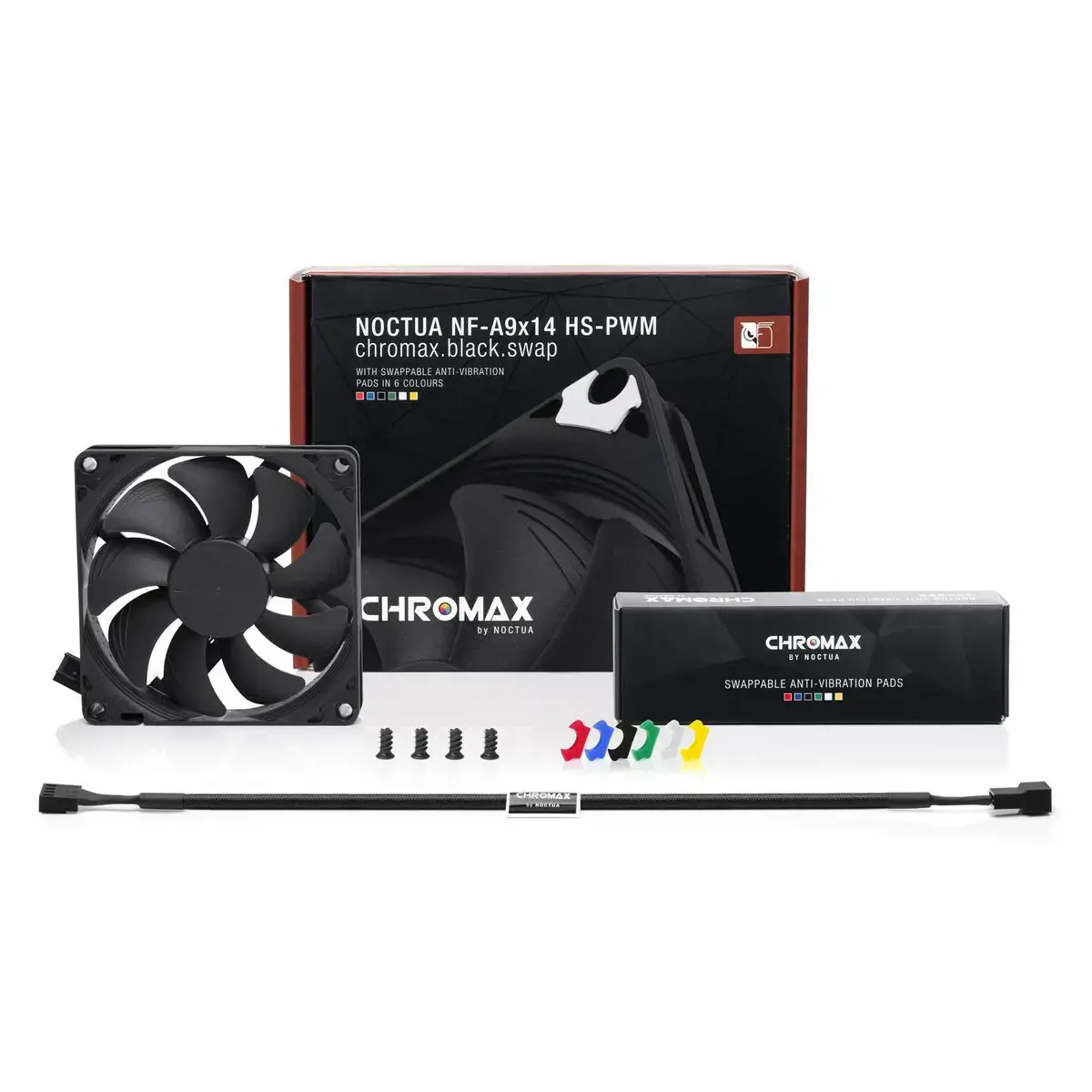 Noctua NF-A9X14 HS-PWM CH.BK.S kompiuterio aušinimo komponentas Kompiuterio korpuso ventiliatorius 9,2 cm juodas