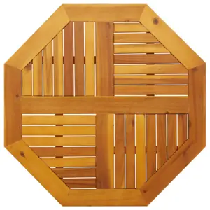 Stalviršis, 80x80x2,2cm, akacijos masyvas, aštuonkampis