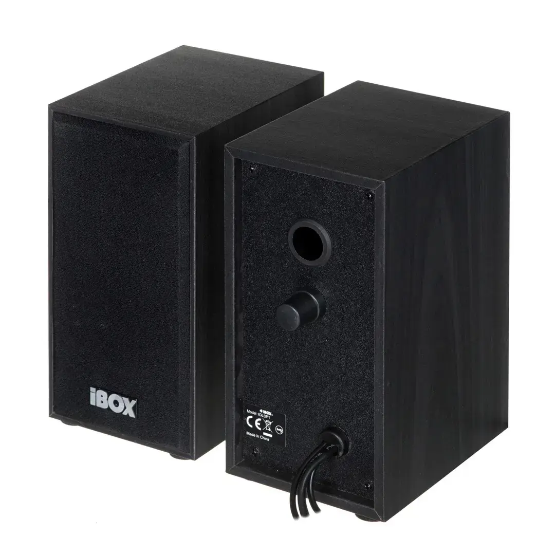 "IBOX IGLSP1B" GARSIAKALBIAI "I-BOX 2.0 SP1" JUODOS SPALVOS