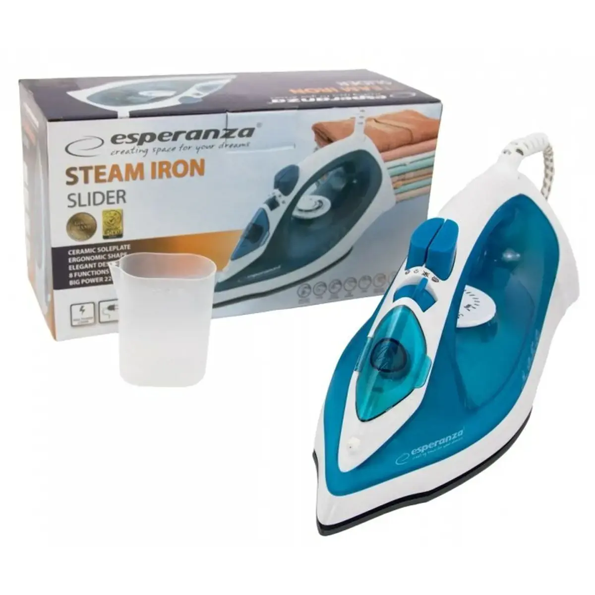 SPERANZA EHI002 STEAM IRON SLIDER 2200W