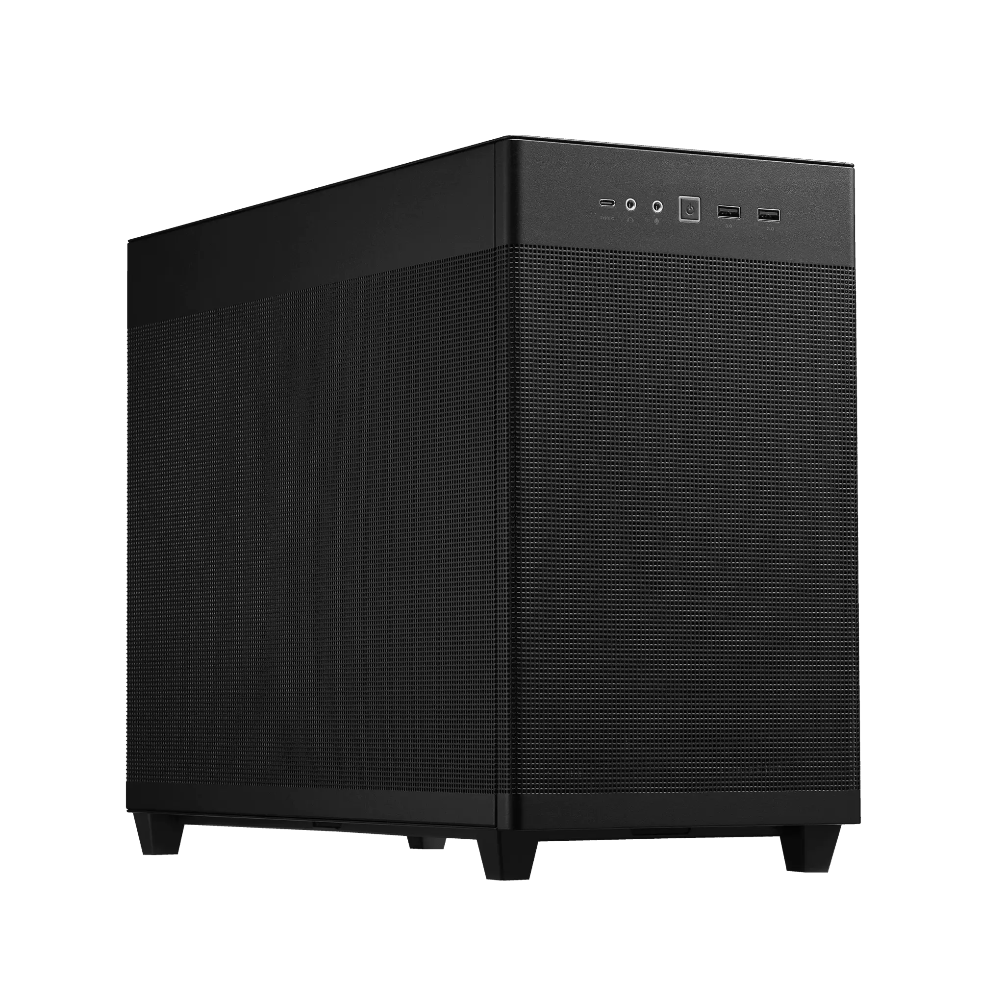 ASUS AP201 PRIME CASE TG, Mini Tower, PC, juoda, micro ATX, Mini-ITX, 17 cm, 33,8 cm