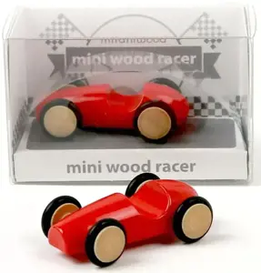 Milaniwood mini medinė lenktyninė mašina (4 cm)