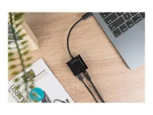 DIGITUS USB Type-C Gigabit Ethernet adapteris su Power Delivery palaikymu