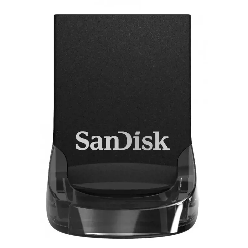"SanDisk Ultra Fit" 128 GB, USB 3.1 - mažo formato "Plug & Stay" didelės spartos USB diskas; EAN:619659163761