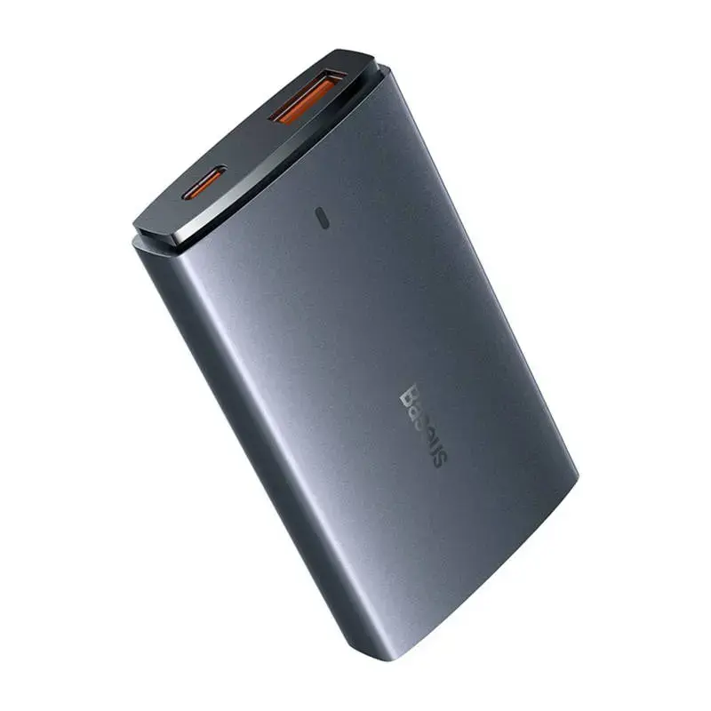 Sieninis įkroviklis "Baseus GaN5", 65 W, 1xport USB-C, 1xUSB-A