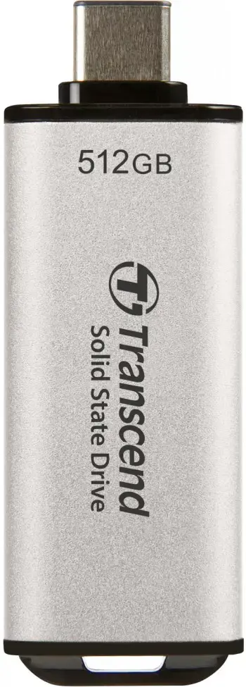 Išorinis SSD diskas TRANSCEND ESD300 512GB USB-C Įrašymo greitis 950 MBajtų/sek Skaitymo greitis 1500 MBajtų/sek TS512GESD300S