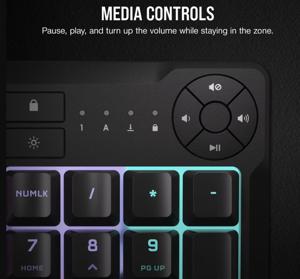 Corsair K55 CORE RGB | Gaming keyboard | Wired | NA | Black | USB 2.0 Type-A