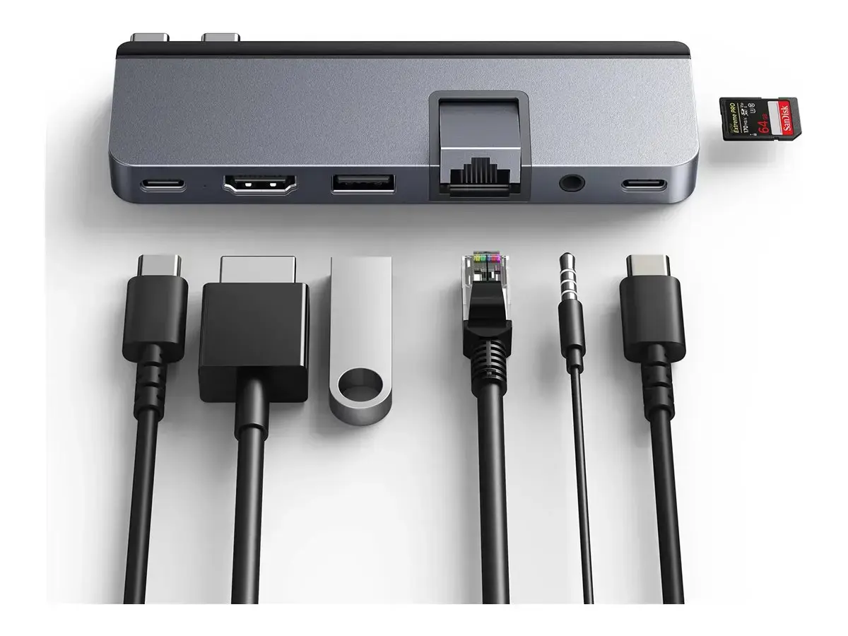 USB šakotuvas "Hyper HD575-GRY-GL