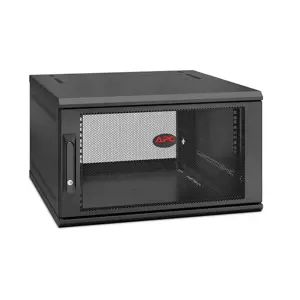 APC NetShelter WX 6U 600 mm gylio sieninė spinta, 6U, 90 kg, juoda