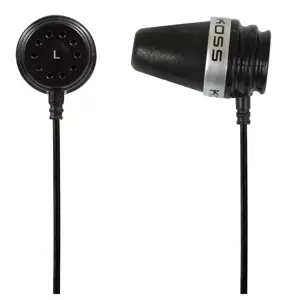"Koss" ausinės "Sparkplug In-ear", 3,5 mm, juodos spalvos, slopinančios triukšmą,