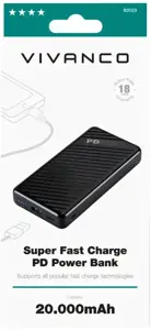 "Vivanco" maitinimo bankas 20000mAh Super Fast PD 18W (63123)