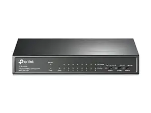 "TP-Link" 9 prievadų 10/100 Mbps stalinis komutatorius su 8 prievadais PoE+, nevaldomas, Fast Ethernet (10/100), maitinimas per Ethernet (PoE)