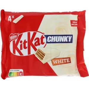 Batonėliai KITKAT Chunky, su baltu šokoladu, 4 x 40 g