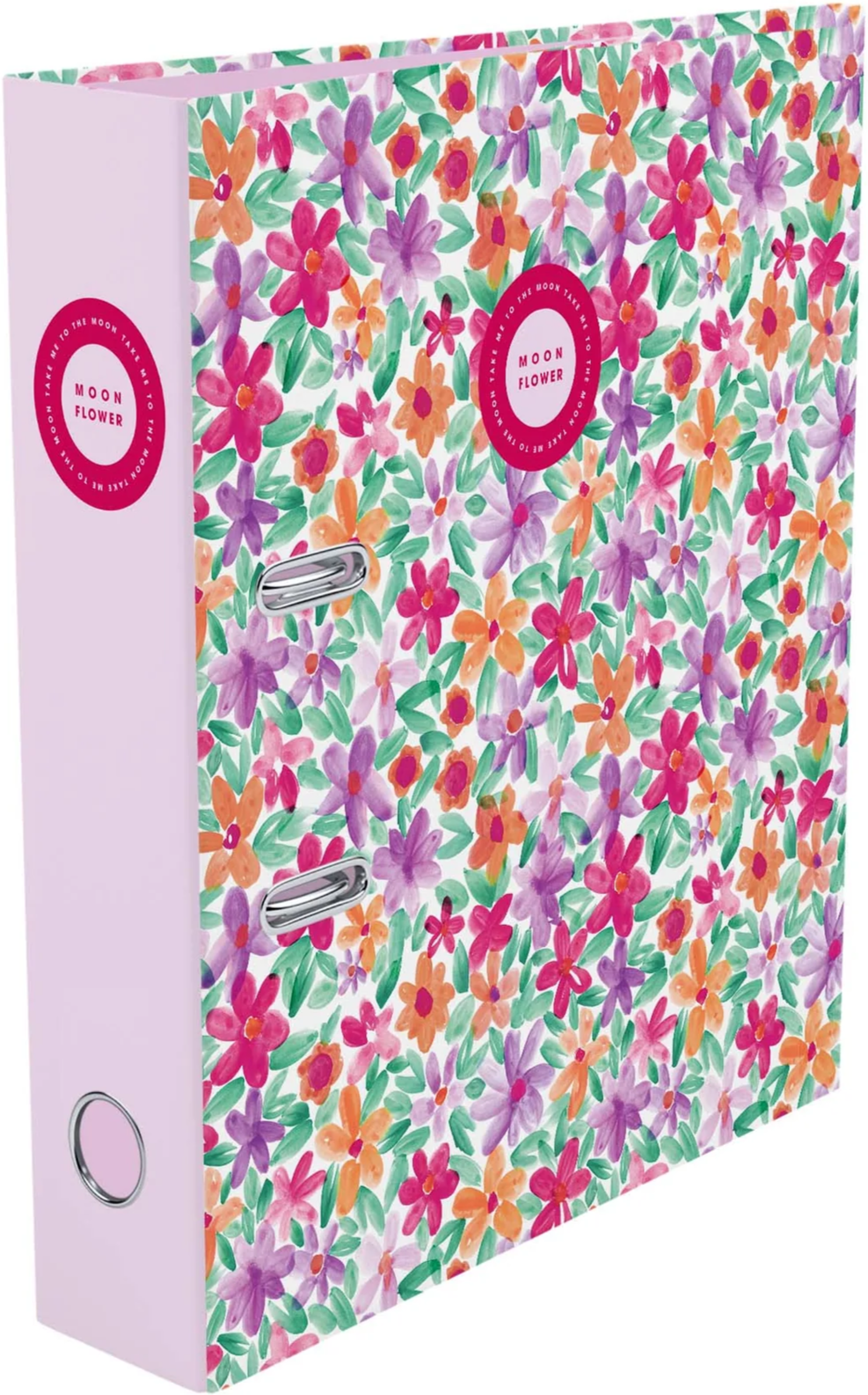 A4 Lever Arch File Teen Moonflower