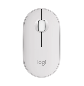 "Logitech Pebble 2 M350s", dvipusis, optinis, RF belaidis + "Bluetooth", 4000 DPI, baltas