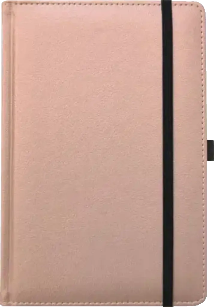 Kalendorius - užrašinė  UNIVERSAL BLACK EDITION, PU, A5, be datų, kreminė