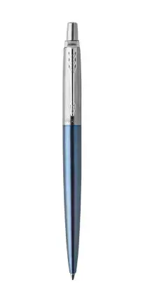 Automatinis tušinukas Parker Jotter Waterloo Blue CT Medium Blue.  Su dovanų dėžute