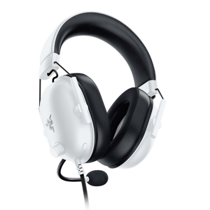 "Razer" žaidimų ausinės "BlackShark V2 X" su integruotu mikrofonu, baltos spalvos, laidinės