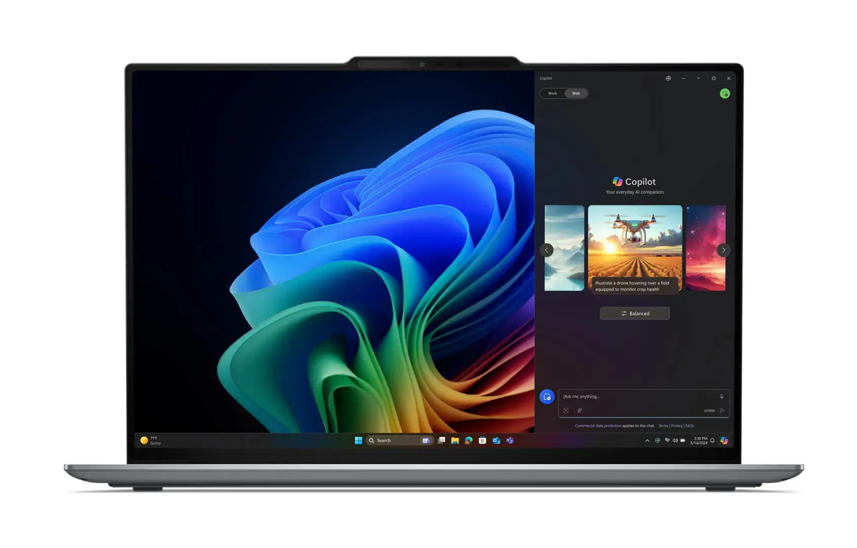 Lenovo ThinkPad X9-15 Gen 1 Copilot+ PC Intel Core Ultra 5 228V Laptop 38.9 cm (15.3") 2.8K 32 GB LPDDR5x-SDRAM 512 GB SSD Wi-Fi 7 (802.11be) Windows 11 Pro English Grey