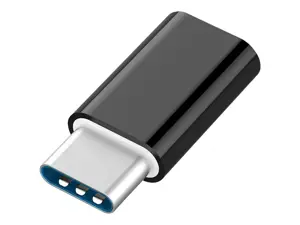 GEMBIRD A-USB2-CMmF-01 Gembird USB 2.0 Type-C OTG adapteris (CM/MicroUSB-F), juodas