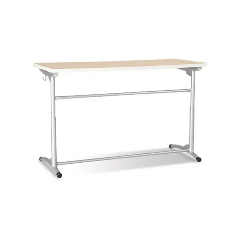 Mokyklinis stalas NOWY STYL,  E-173 ALU, dvivietis, beržas