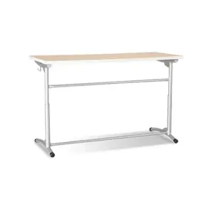 Mokyklinis stalas NOWY STYL,  E-173 ALU, dvivietis, beržas