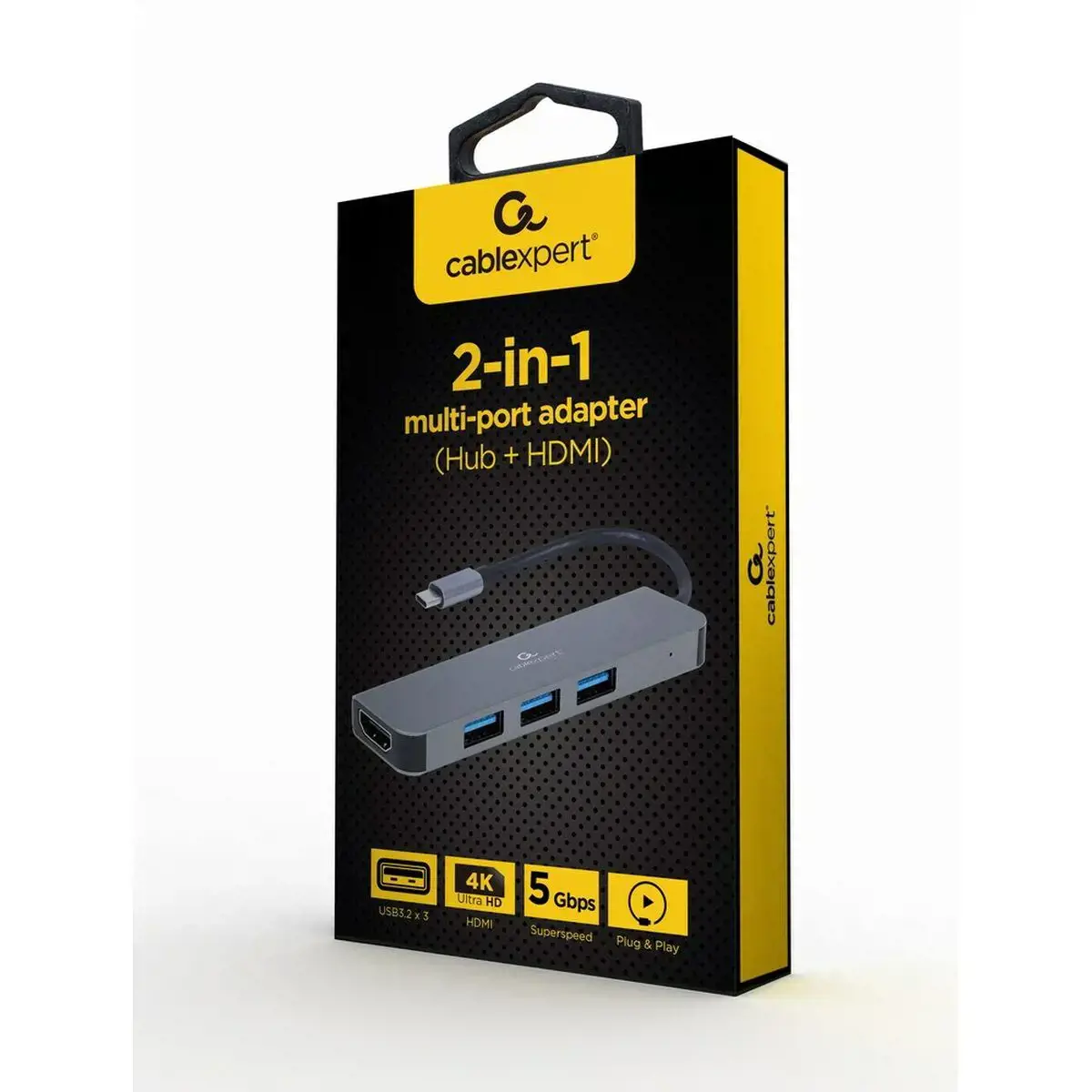 I/O ADAPTERIS USB-C Į HDMI/USB3/2IN1 A-CM-COMBO2-01 GEMBIRD