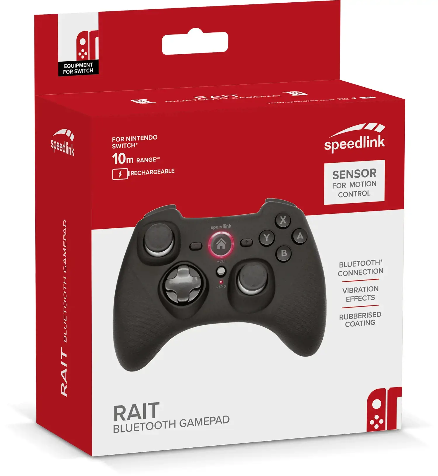 "Speedlink" belaidis žaidimų blokas "Rait Nintendo Switch" (SL-330402-RRBK)