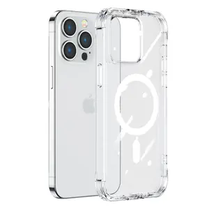 "Joyroom" magnetinis dėklas su kabliukais "iPhone 14" šarvuotas dėklas su kabliukų stovu Skaidrus (…