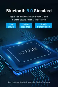 "Vention" USB Bluetooth5.0 adapteris juodas, laidinis, USB, Bluetooth, juodas