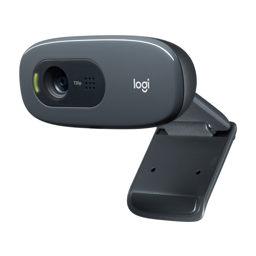 Logitech HD Webcam C270, 3 MP, 1280 x 720 pixels, 720p, USB 2.0, Black, Clip