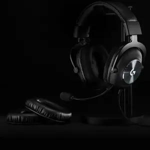 LOGITECH G PRO X laidinės žaidimų ausinės - mėlynas mikrofonas - juodos spalvos - USB DAC