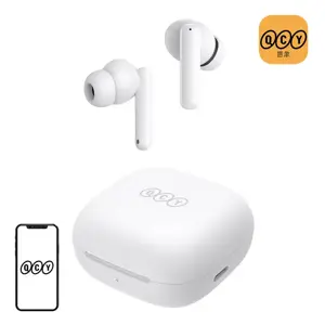 Belaidės ausinės TWS QCY T13 ANC (baltos spalvos)
