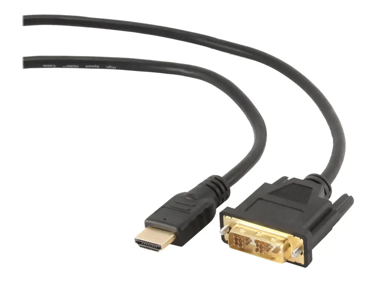 GEMBIRD CC-HDMI-DVI-10 Gembird HDMI-DVI kabelis su paauksuotomis jungtimis, 3 m, nefasuotas