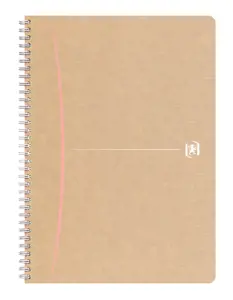 Sąsiuvinis su spirale OXFORD Touareg, A4, perdibto popier., 180 lapų, langeliais